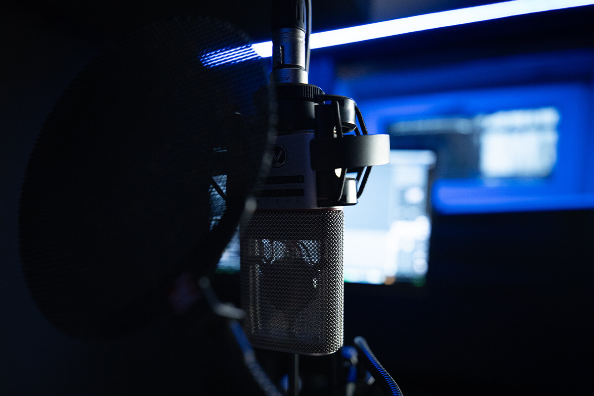 Białystok Studio A - Zdjęcie mikrofonu Austrian Audio OC818